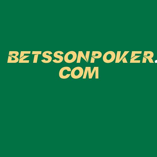 Logo da BETSSONPOKER